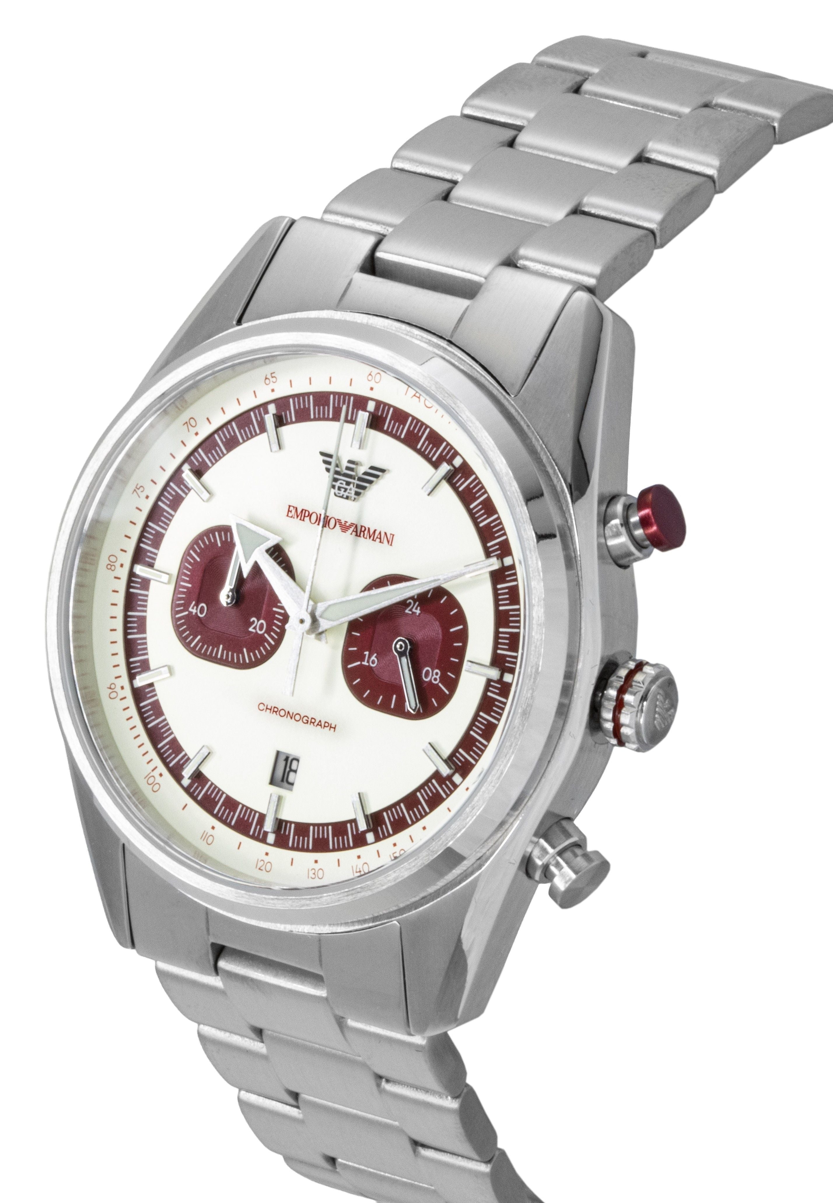Emporio Armani Chronograph Stainless Steel Multicolor Dial Quartz AR11645 Men's Watch - Prestige Stones