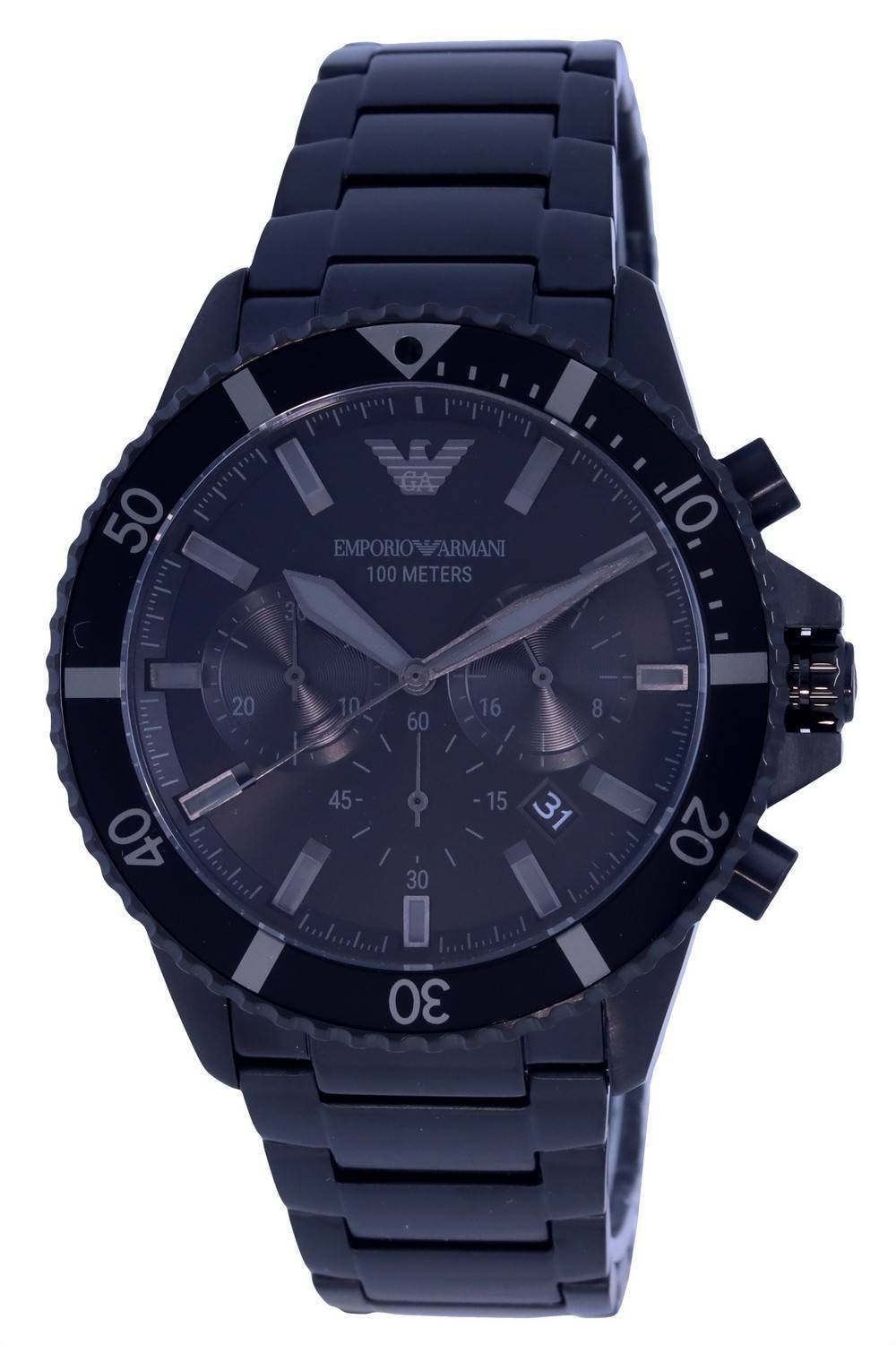 Emporio Armani Chronograph Stainless Steel Quartz AR11363 100M Men's Watch - Prestige Stones