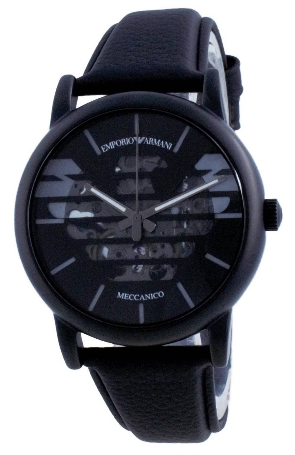 Emporio Armani Luigi Skeleton Leather Automatic AR60032 Men's Watch - Prestige Stones