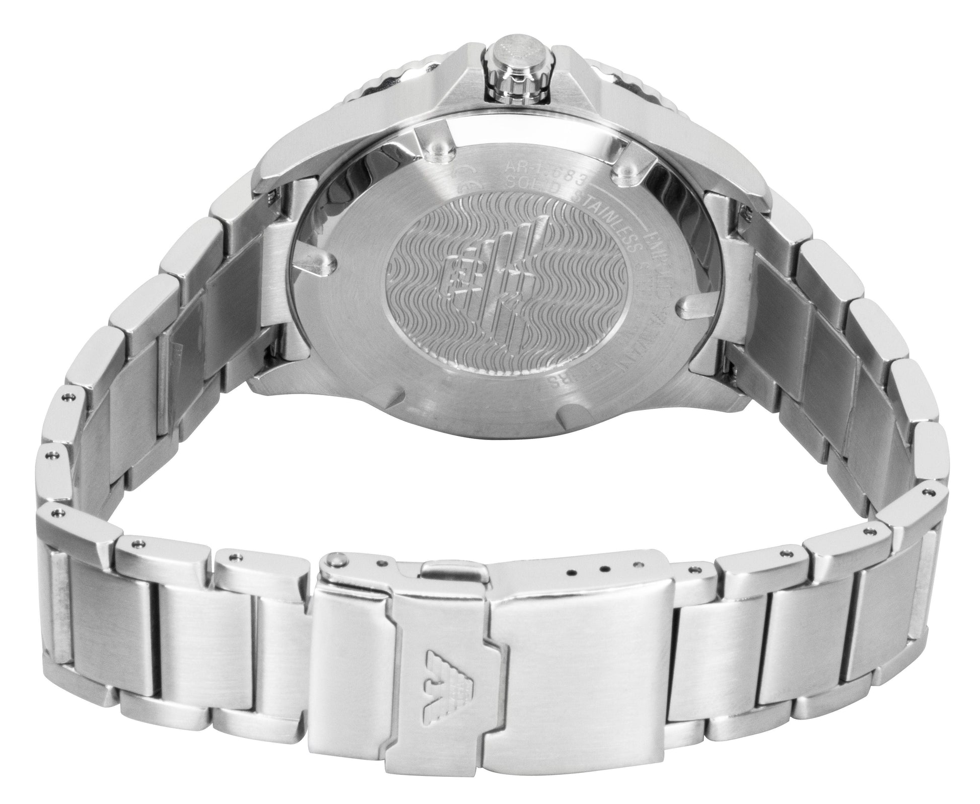 Emporio Armani World Explorer Stainless Steel Grey Dial Quartz AR11683 100M Men's Watch - Prestige Stones
