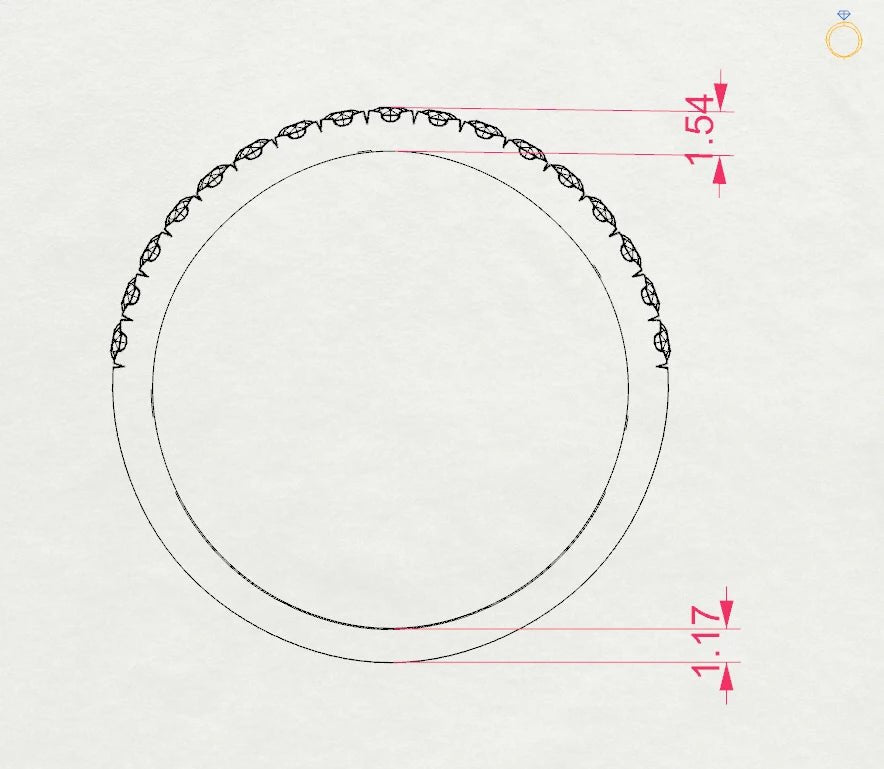 Eternity Ring (Round), 0.26 ct — 101-10111 - Prestige Stones