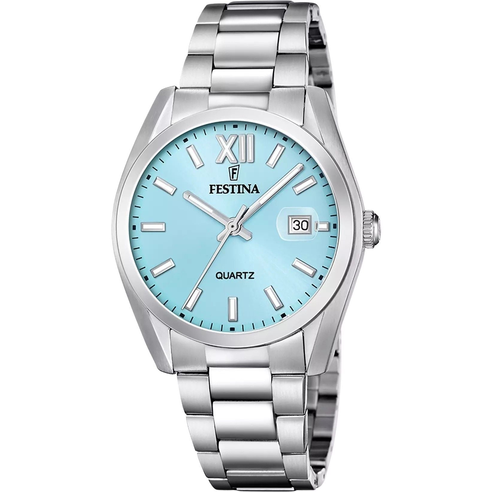 Festina Acero Clasico Stainless Steel Blue Dial Quartz F20707 - 2 Men's Watch - Prestige Stones