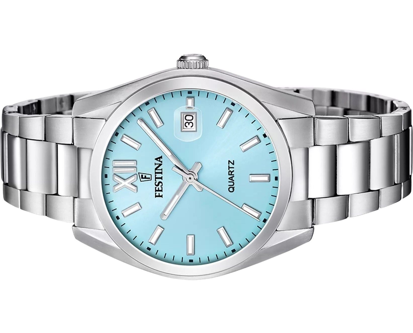 Festina Acero Clasico Stainless Steel Blue Dial Quartz F20707 - 2 Men's Watch - Prestige Stones