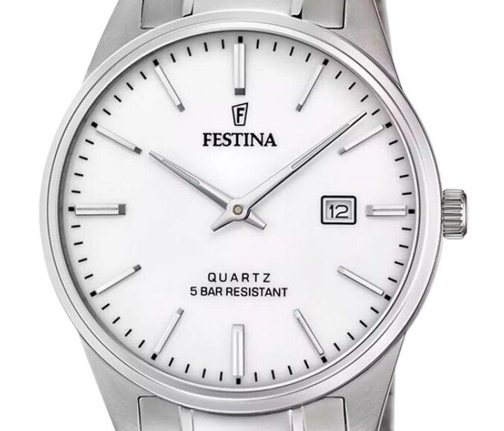 Festina Classic Stainless Steel White Dial Quartz F20511 - 2 Men's Watch - Prestige Stones
