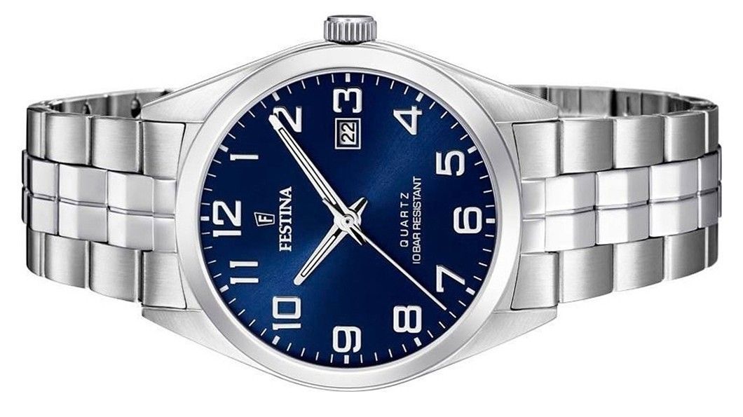 Festina Classics Stainless Steel Blue Dial Quartz F20437 - 3 Men's Watch - Prestige Stones