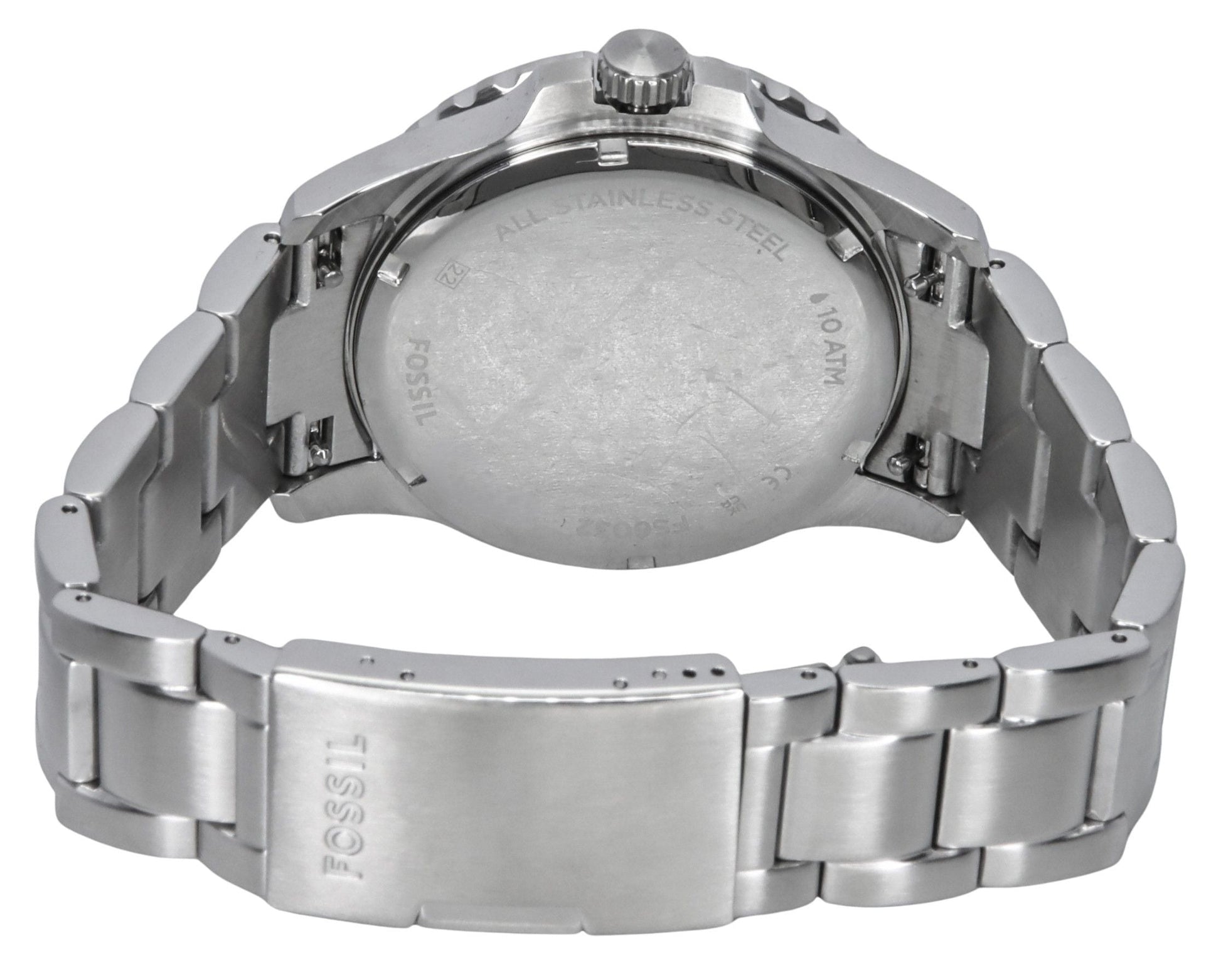 Fossil Blue Dive Stainless Steel Black Dial Quartz FS6032 100M Men's Watch - Prestige Stones