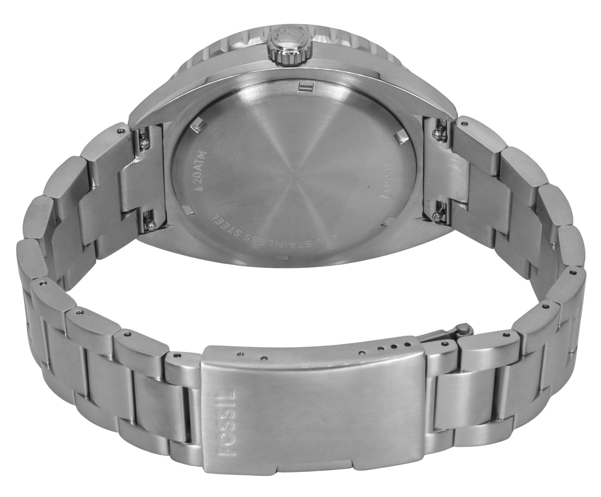 Fossil Breaker Stainless Steel Blue Dial Quartz Diver's FS6064 200M Men's Watch - Prestige Stones
