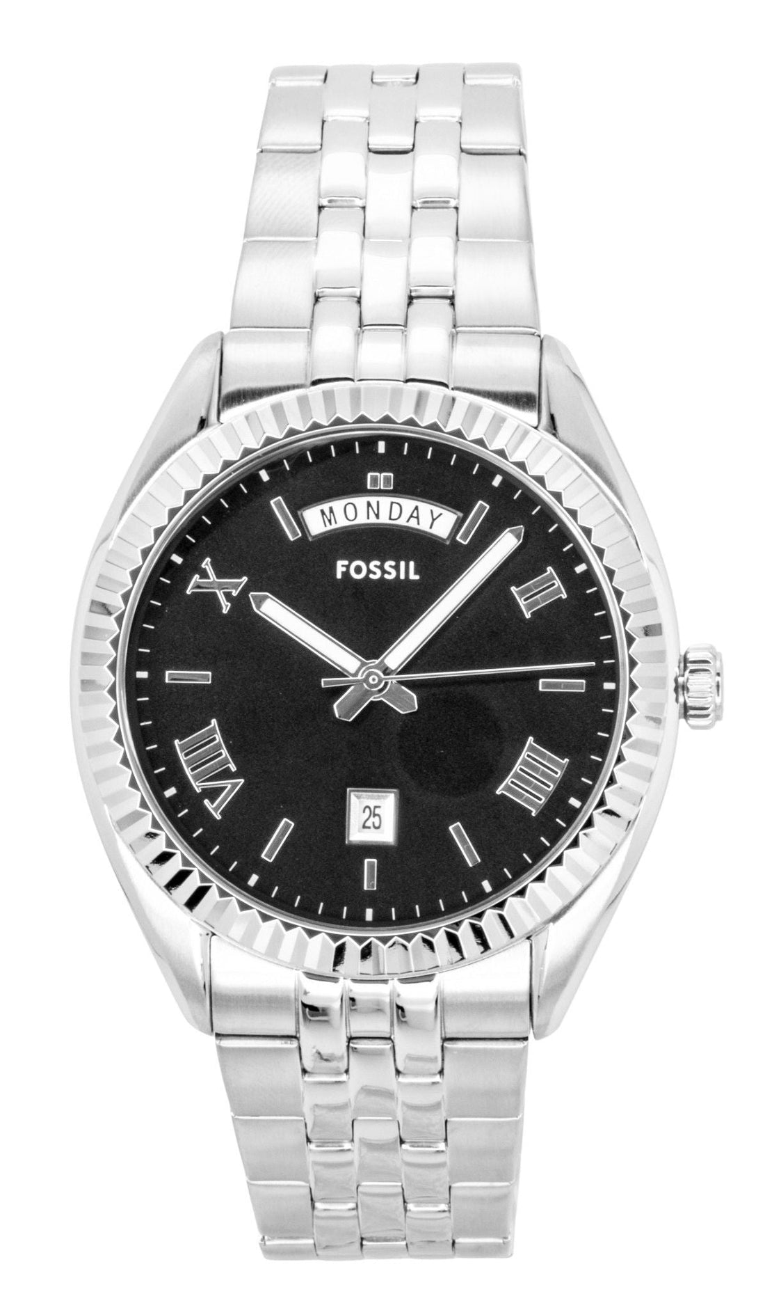 Fossil Campbell Stainless Steel Black Dial Quartz FS6139 Men's Watch - Prestige Stones