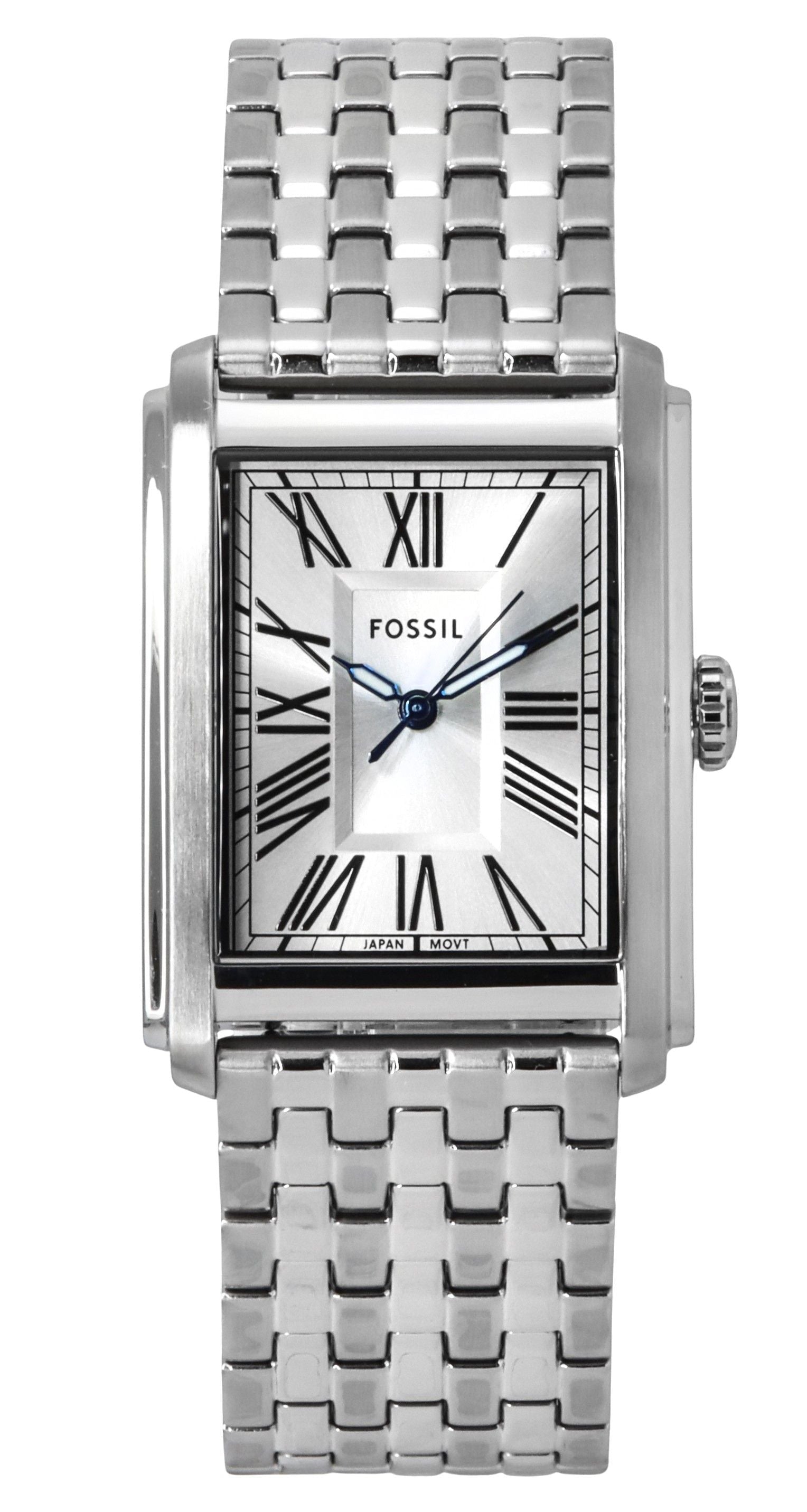 Fossil Carraway Stainless Steel Silver Dial Quartz FS6008 Men's Watch - Prestige Stones