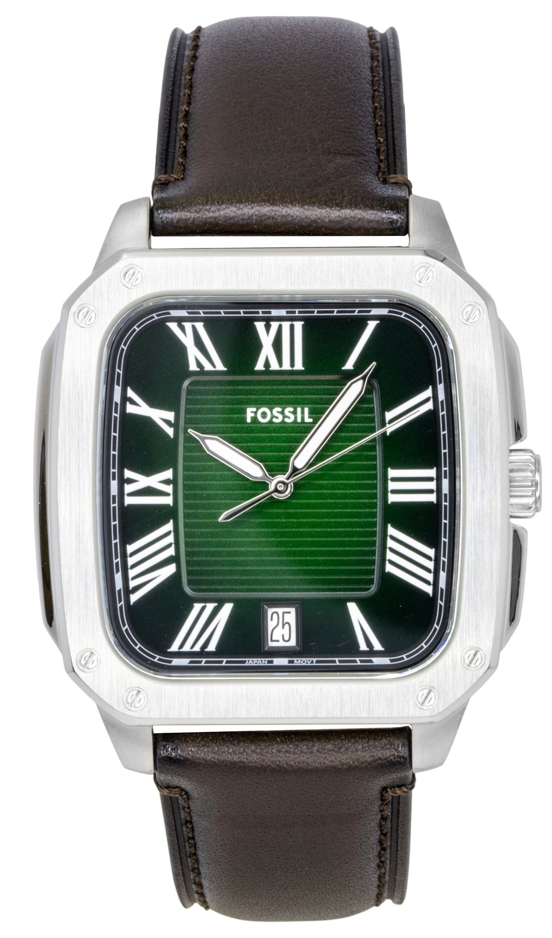 Fossil Crosby Leather Strap Green Dial Quartz FS6150 Men's Watch - Prestige Stones