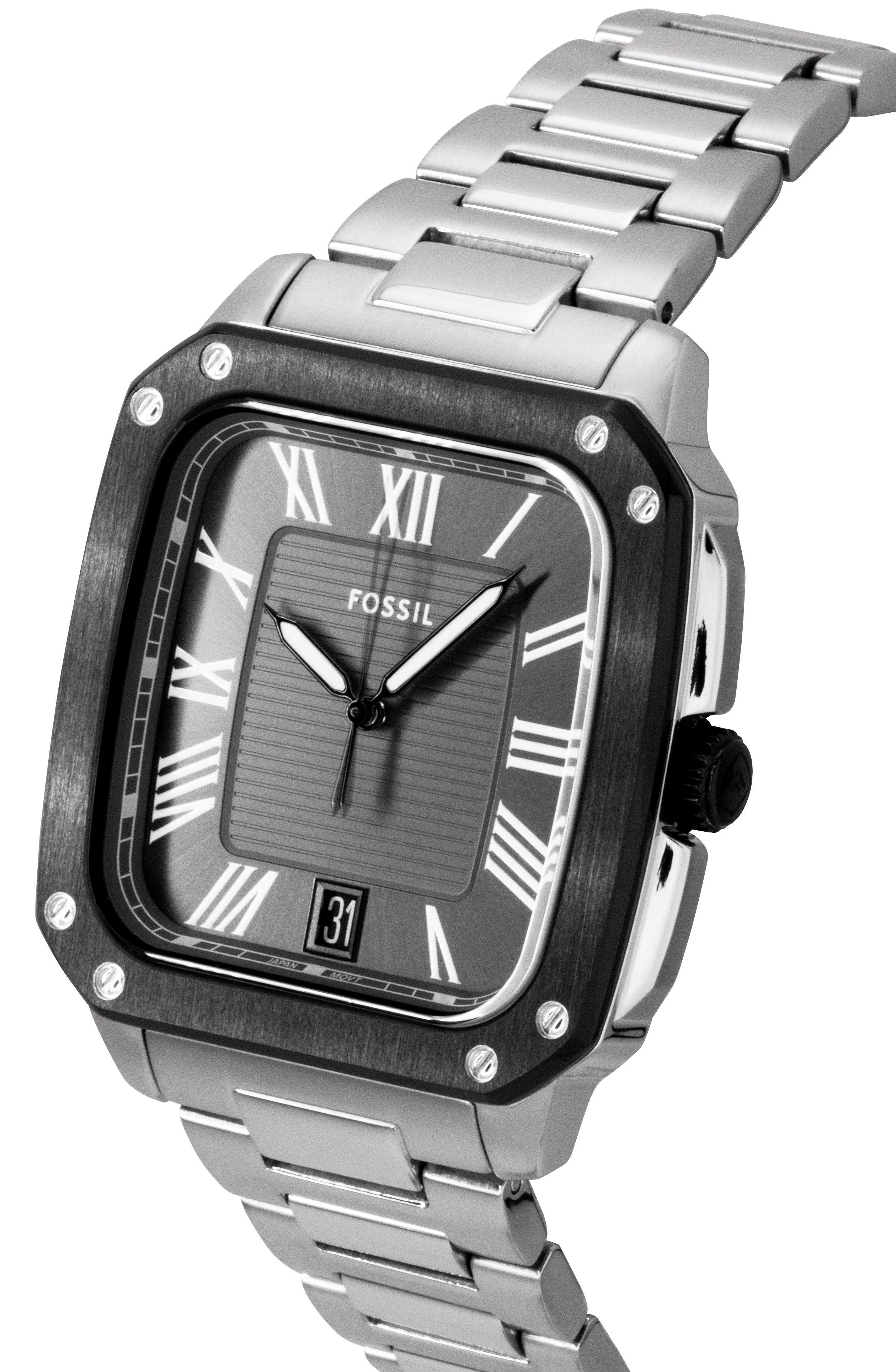 Fossil Crosby Stainless Steel Grey Dial Quartz FS6122 Men's Watch - Prestige Stones