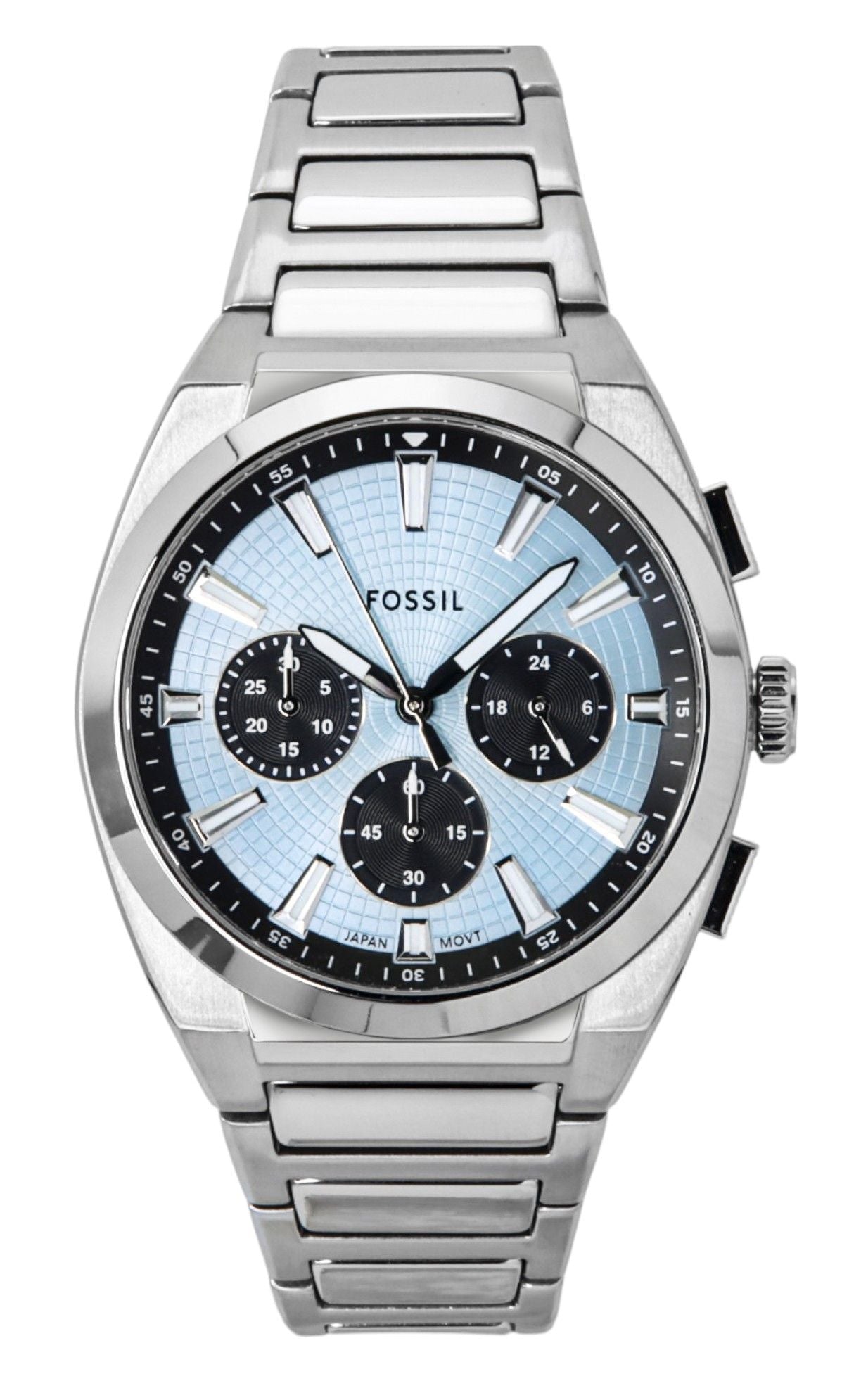 Fossil Everett Chronograph Stainless Steel Blue Dial Quartz FS6105 Men's Watch - Prestige Stones