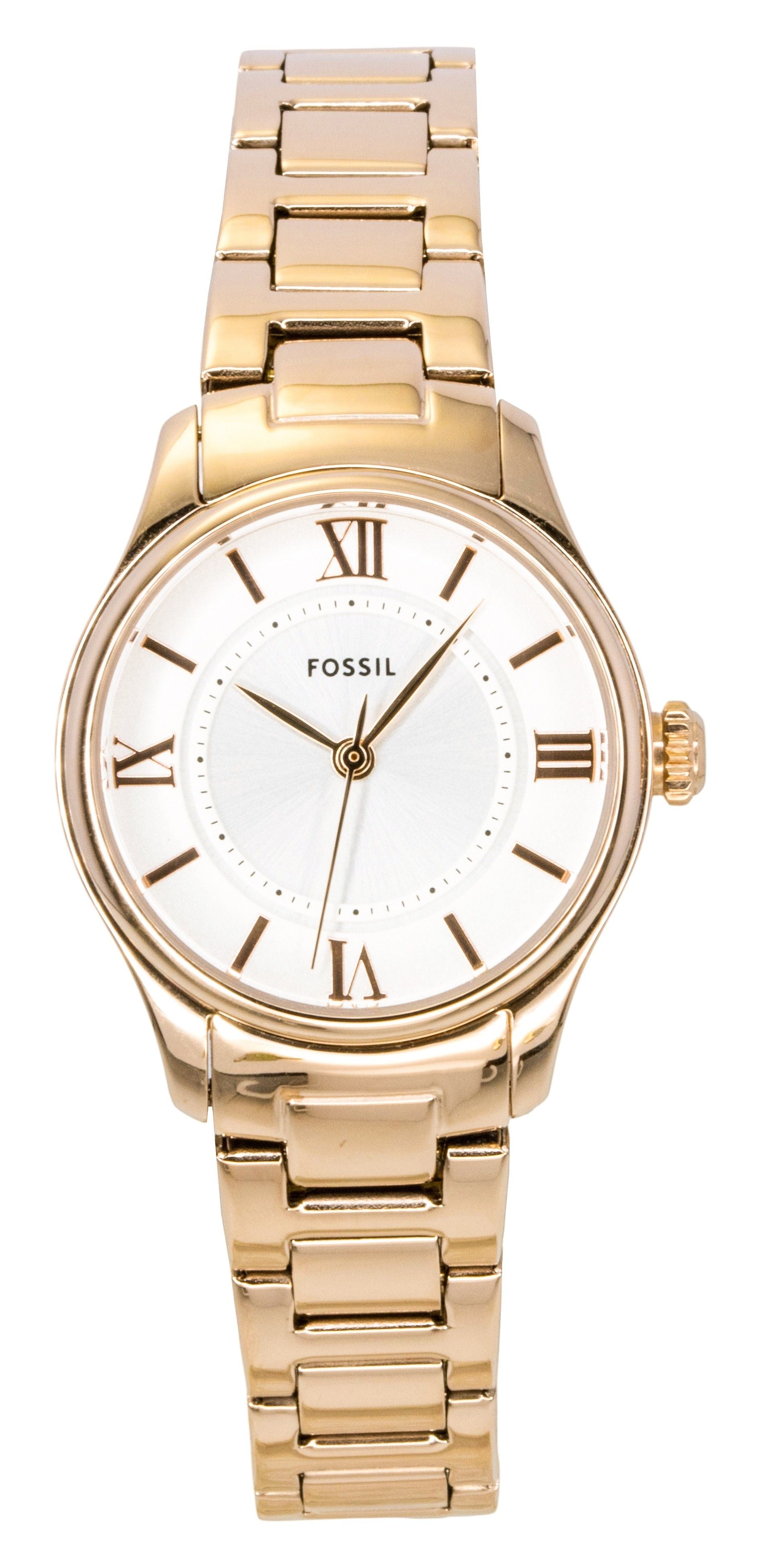 Fossil Gilmore Rose Gold Stainless Steel Silver Dial Quartz ES5420 Women's Watch - Prestige Stones