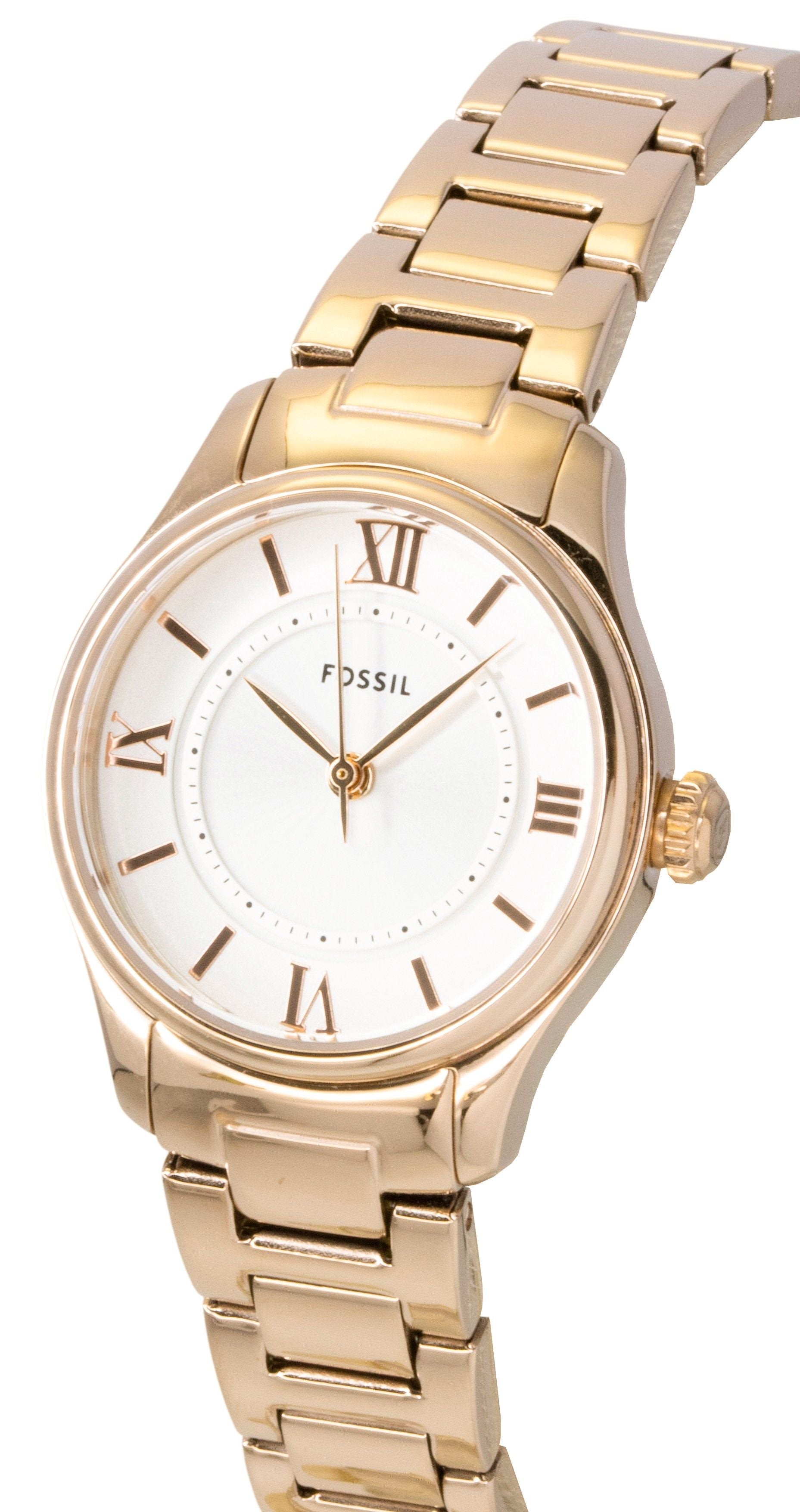 Fossil Gilmore Rose Gold Stainless Steel Silver Dial Quartz ES5420 Women's Watch - Prestige Stones