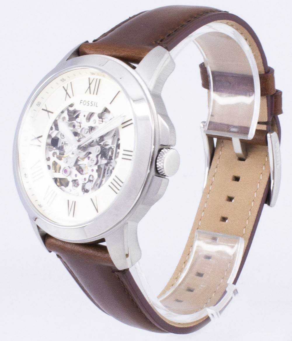 Fossil Grant Automatic Beige Skeleton Dial ME3099 Men's Watch - Prestige Stones