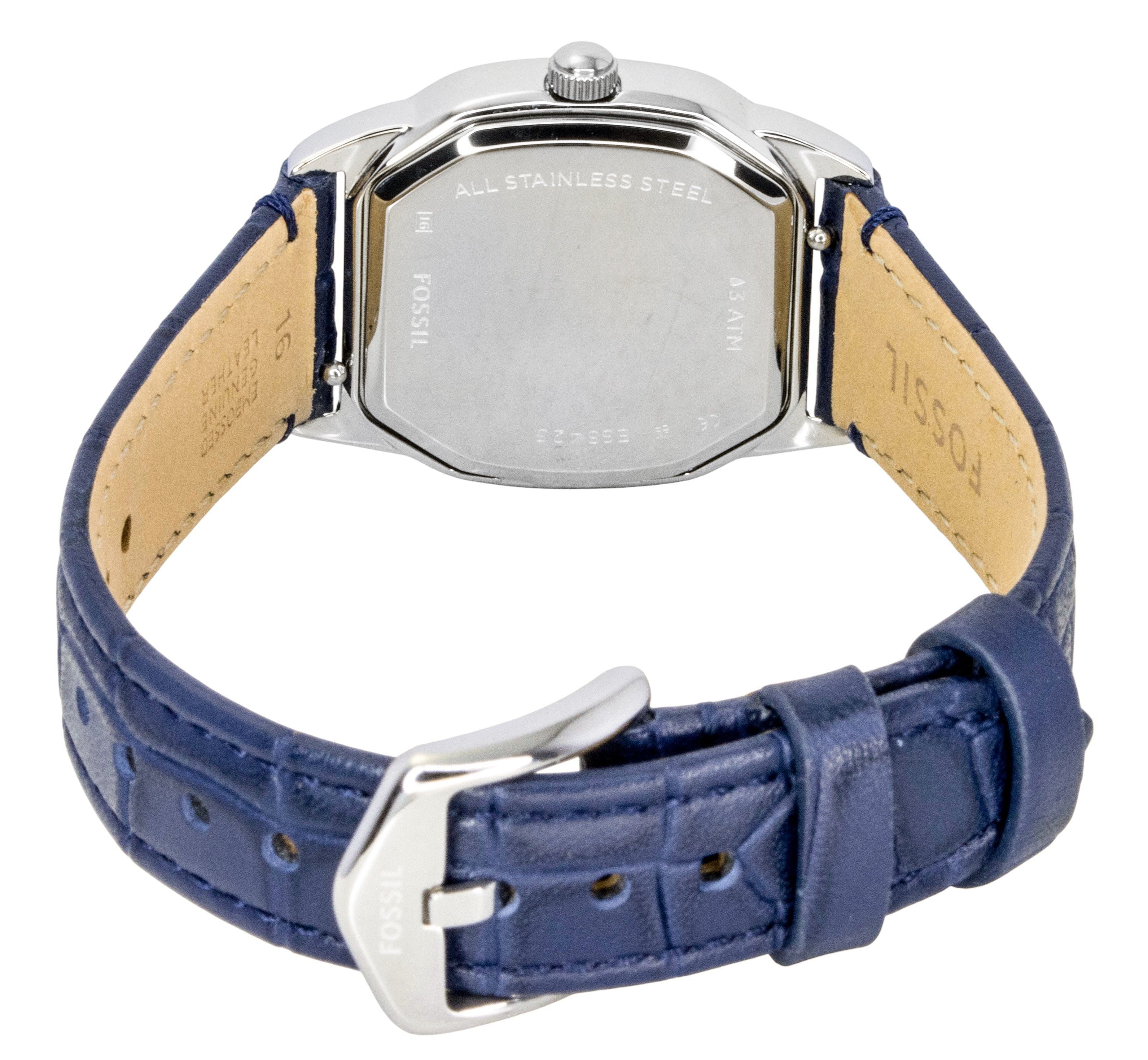 Fossil Harlow Croco Leather Cream Dial Quartz ES5425 Women's Watch - Prestige Stones