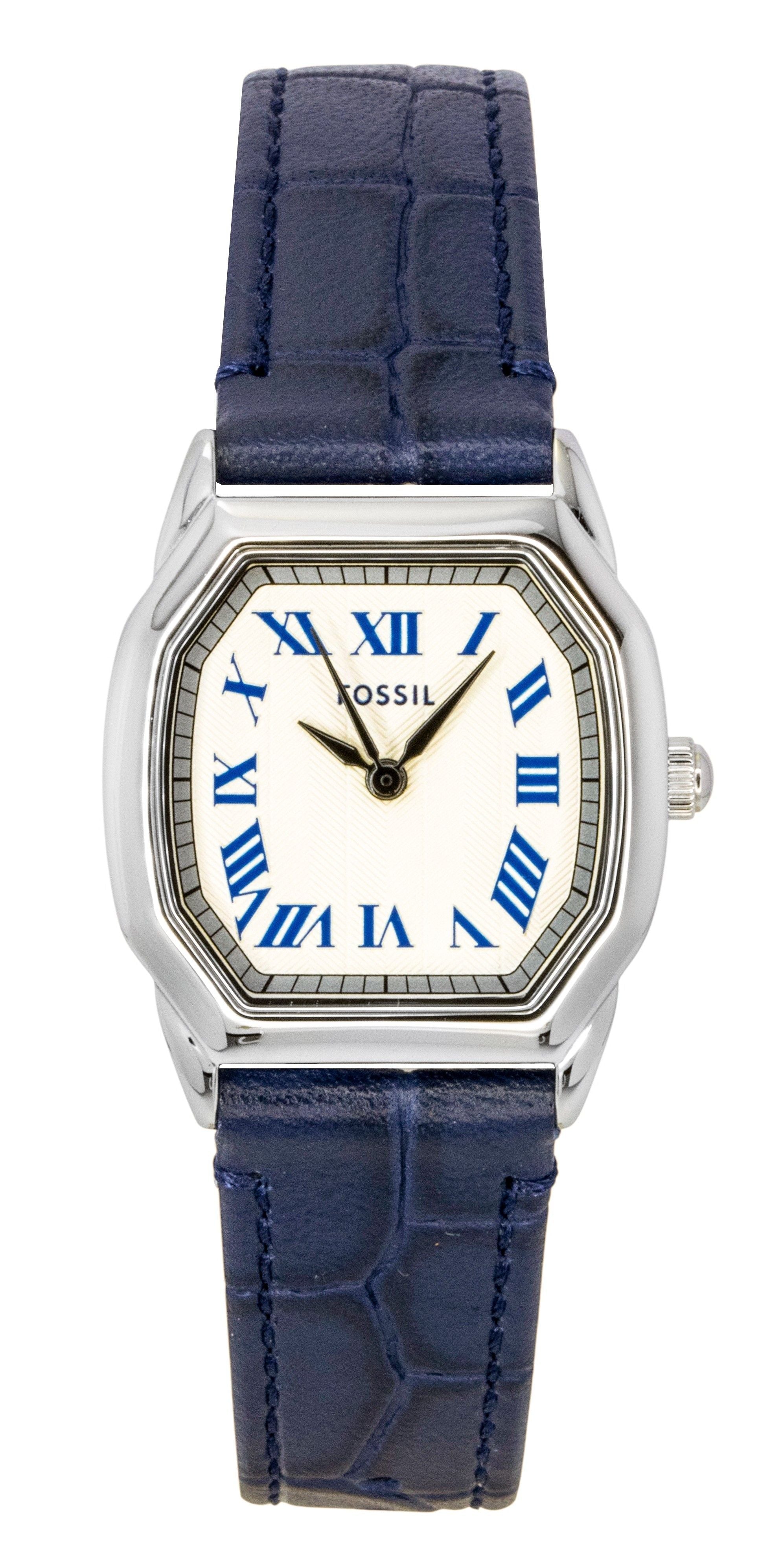Fossil Harlow Croco Leather Cream Dial Quartz ES5425 Women's Watch - Prestige Stones