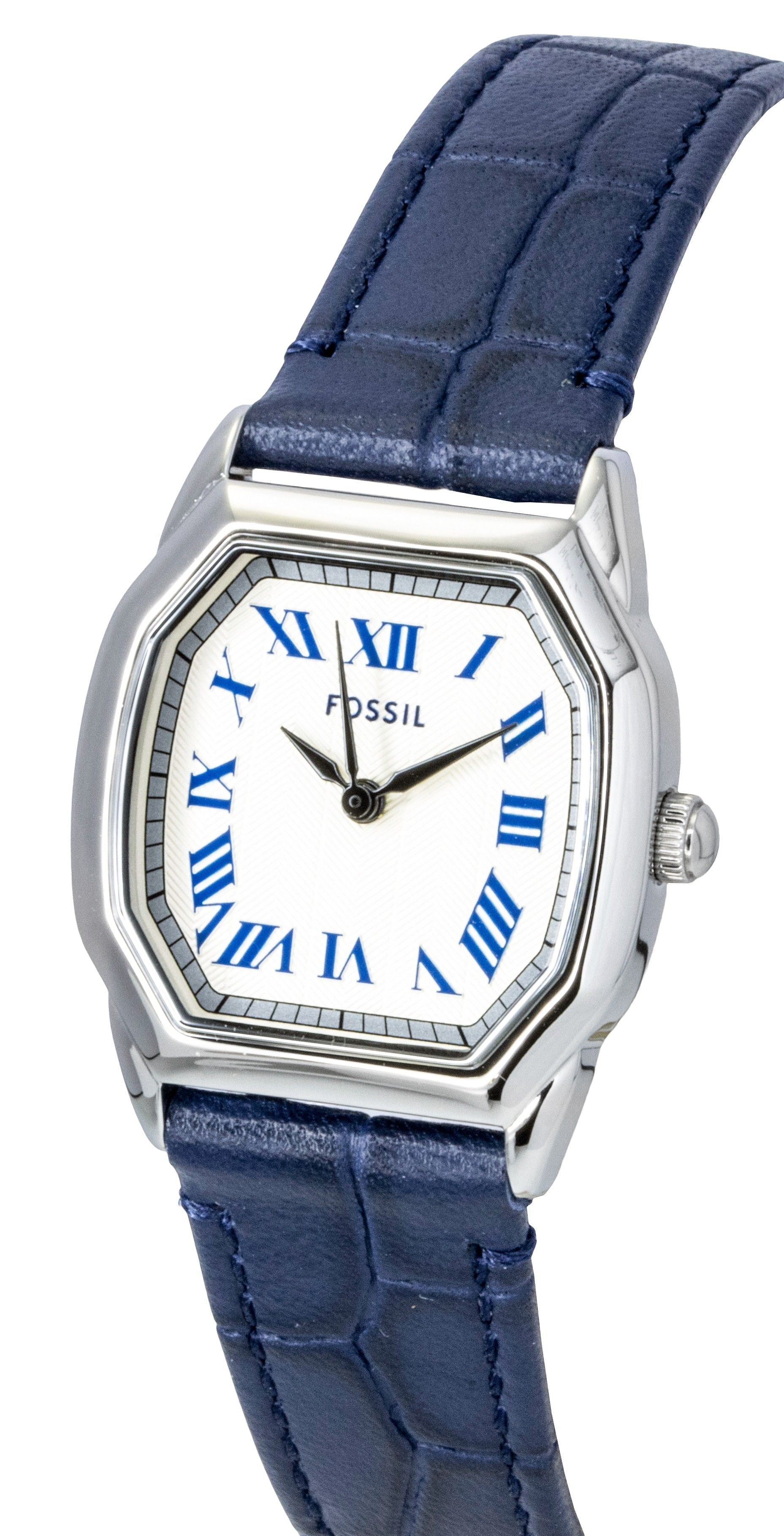 Fossil Harlow Croco Leather Cream Dial Quartz ES5425 Women's Watch - Prestige Stones