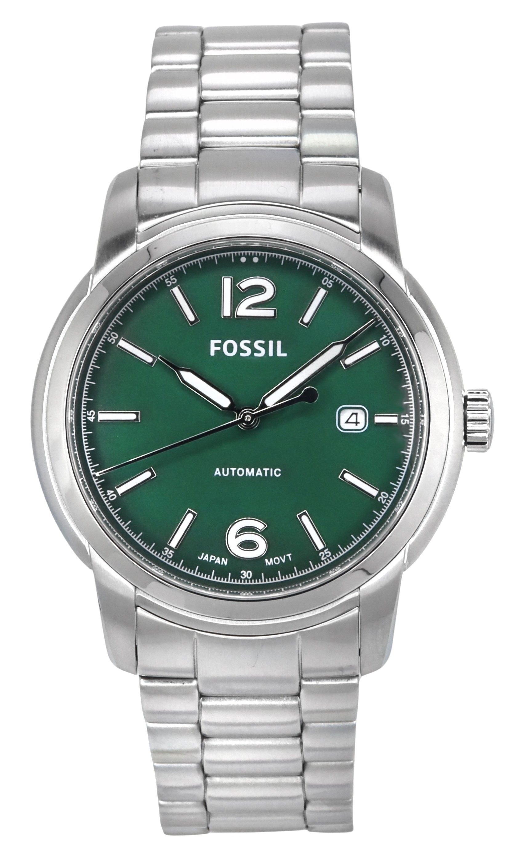 Fossil Heritage Stainless Steel Green Dial Automatic ME3224 Unisex Watch - Prestige Stones