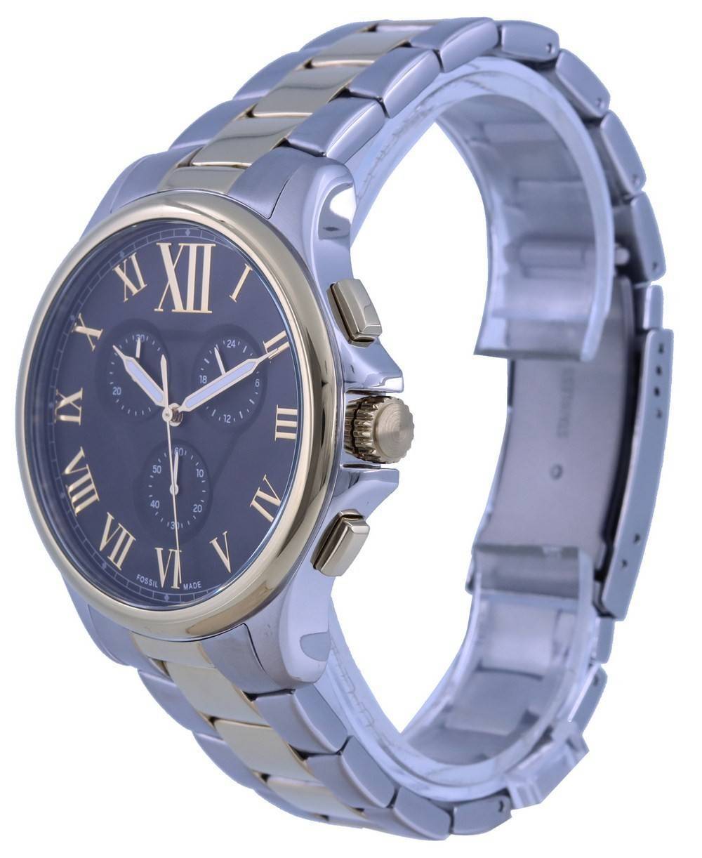 Fossil Monty Chronograph Two Tone Stainless Steel Quartz FS5636 Men's Watch - Prestige Stones