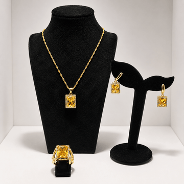 Golden Radiance Jewellery Set - Prestige Stones
