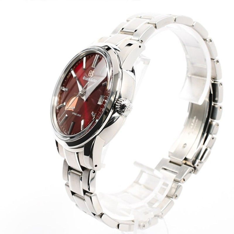 Grand Seiko Elegance Limited Edition 20th Anniversary Stainless Steel Red Dial Automatic SBGA499G 100M Men's Watch - Prestige Stones