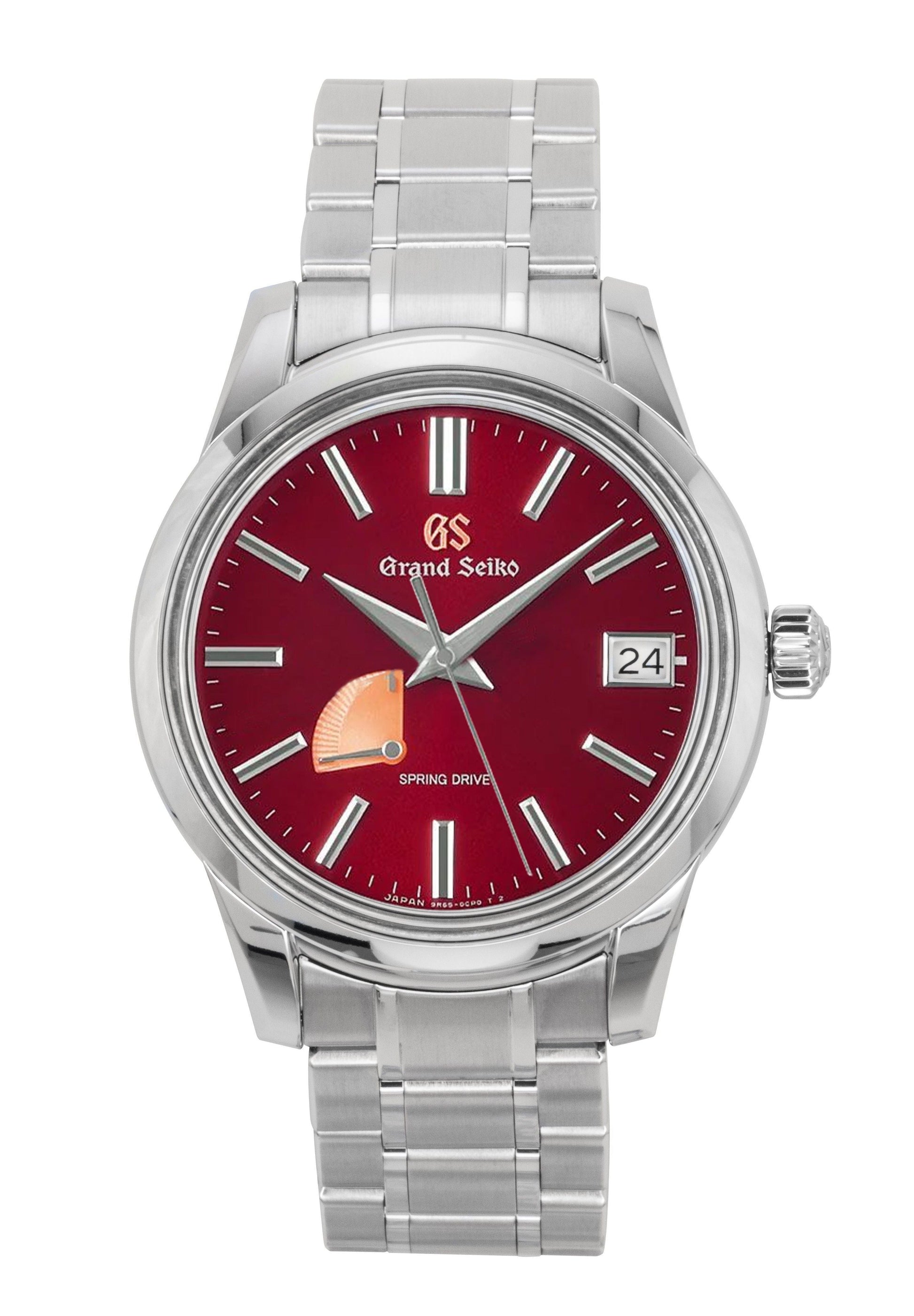 Grand Seiko Elegance Limited Edition 20th Anniversary Stainless Steel Red Dial Automatic SBGA499G 100M Men's Watch - Prestige Stones