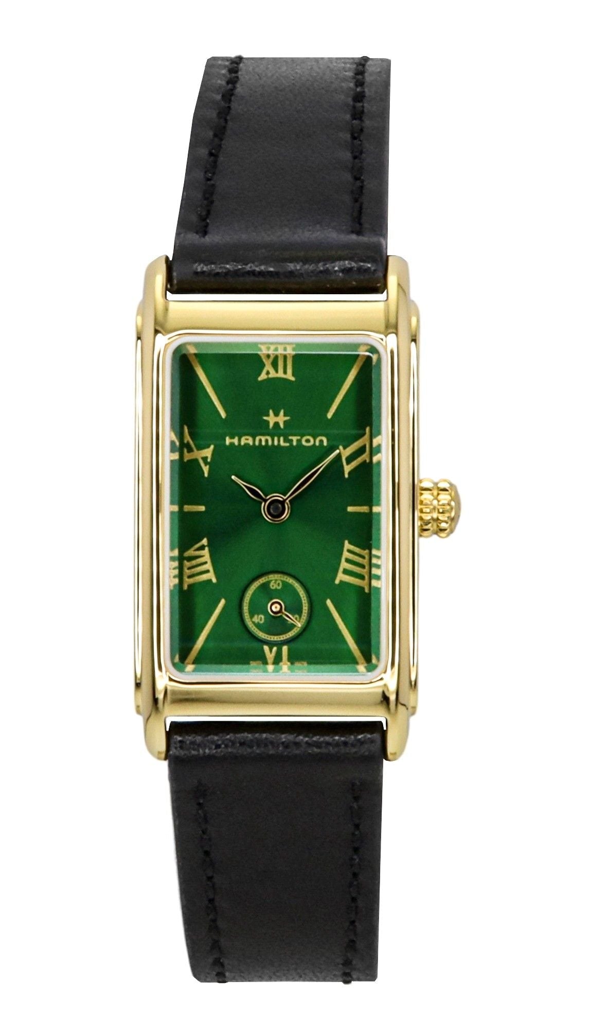 Hamilton American Classic Ardmore Leather Strap Green Dial Quartz H11261760 Unisex Watch - Prestige Stones