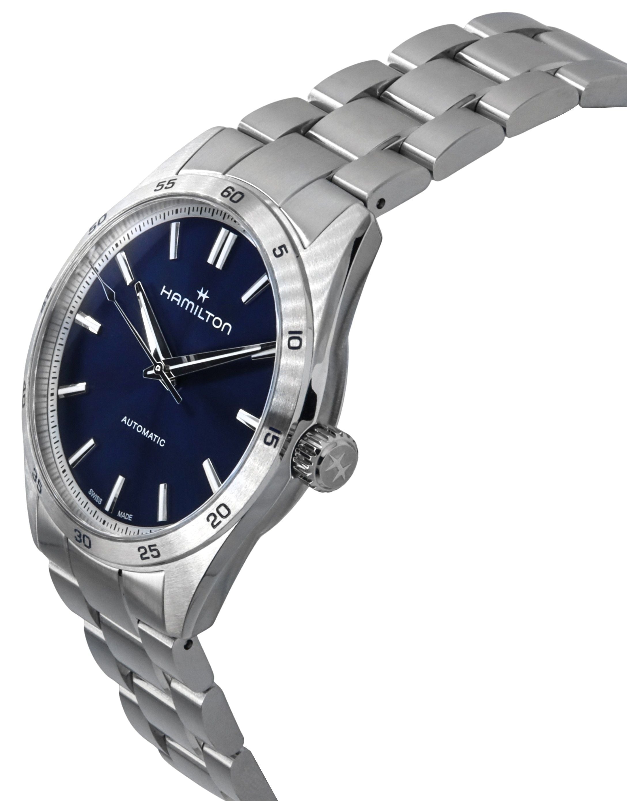 Hamilton Jazzmaster Performer Stainless Steel Blue Dial Automatic H36215140 100M Men's Watch - Prestige Stones