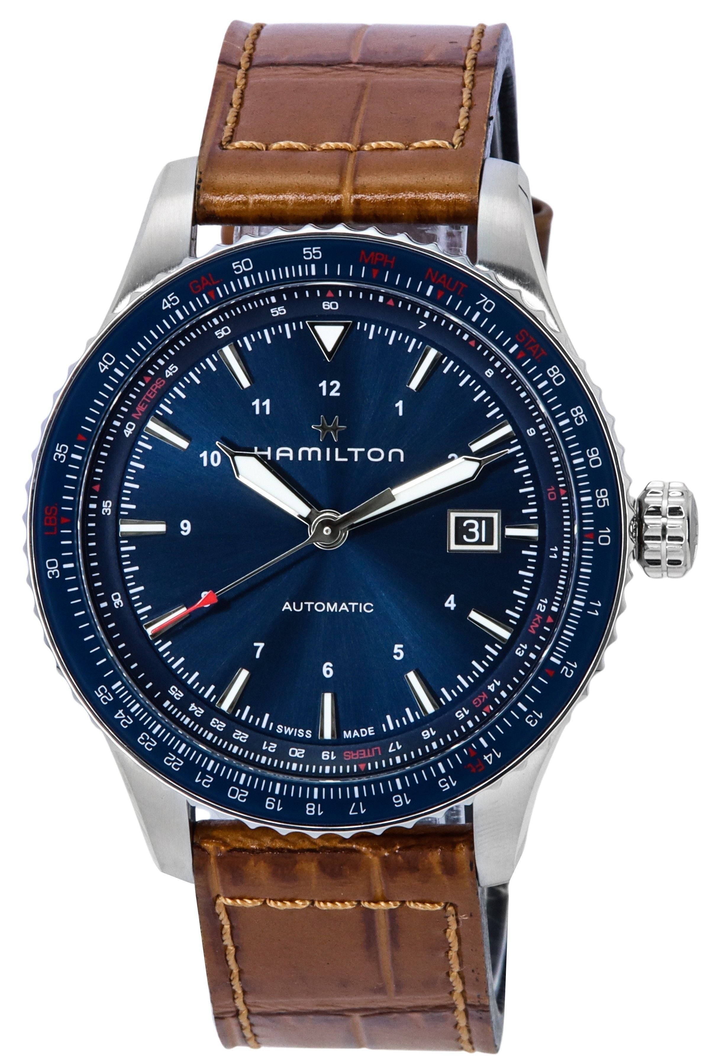 Hamilton Khaki Aviation Converter Blue Dial Automatic H76645540 100M Men's Watch - Prestige Stones
