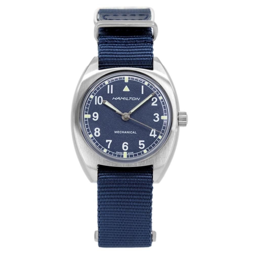 Hamilton Khaki Aviation Pilot Pioneer Blue Dial Mechanical H76419941 100M Men's Watch - Prestige Stones