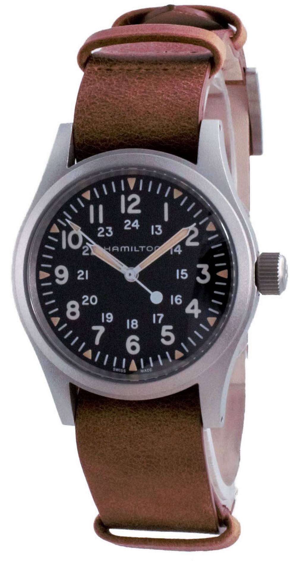 Hamilton Khaki Field Black Dial Mechanical H69439531 Men's Watch - Prestige Stones