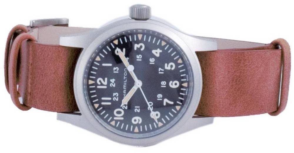 Hamilton Khaki Field Black Dial Mechanical H69439531 Men's Watch - Prestige Stones