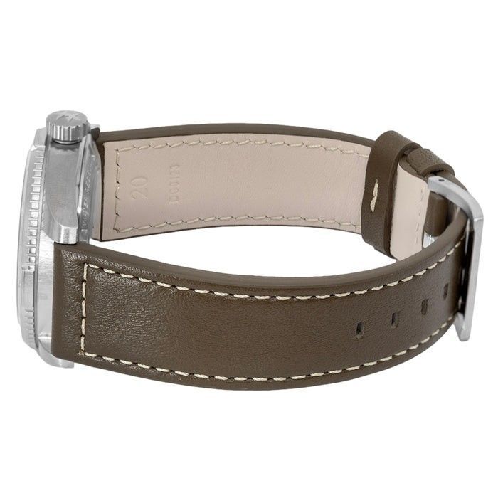 Hamilton Khaki Field Expedition Leather Strap Black Dial Automatic H70225830 100M Men's Watch - Prestige Stones