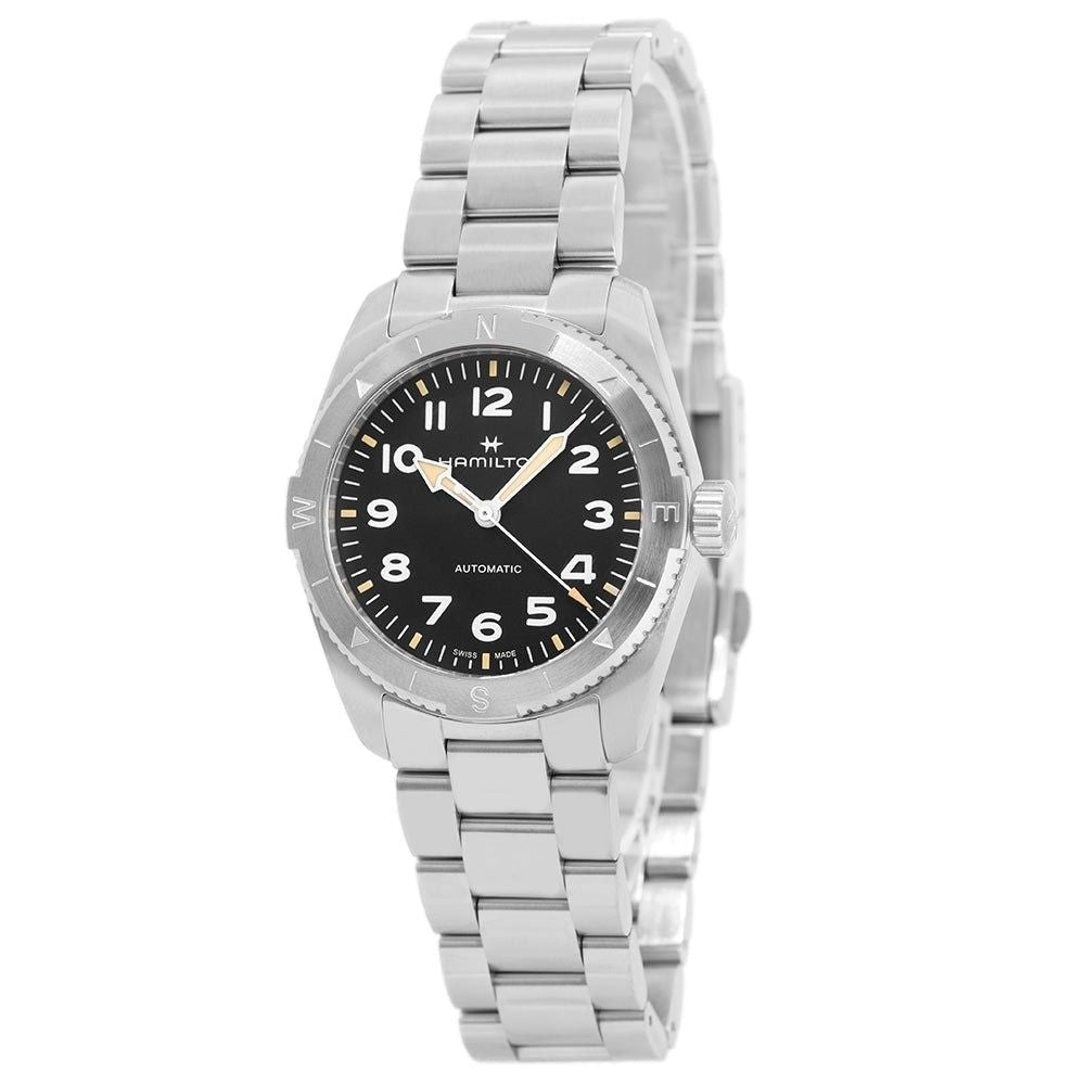 Hamilton Khaki Field Expedition Stainless Steel Black Dial Automatic H70225130 100M Men's Watch - Prestige Stones