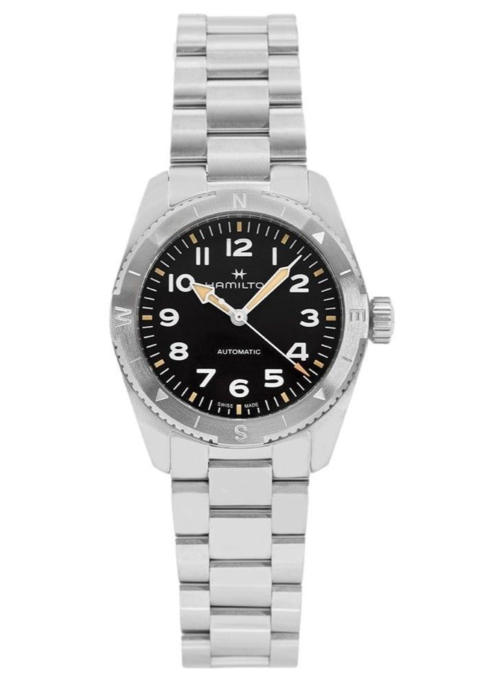 Hamilton Khaki Field Expedition Stainless Steel Black Dial Automatic H70225130 100M Men's Watch - Prestige Stones