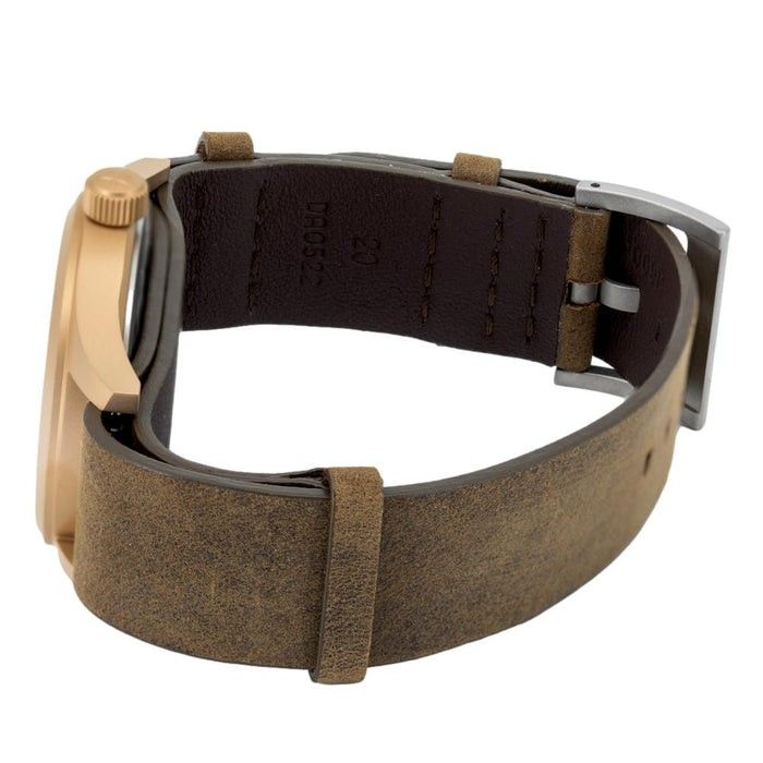 Hamilton Khaki Field Mechanical Bronze Leather Strap Black Dial H69459530 Men's Watch - Prestige Stones