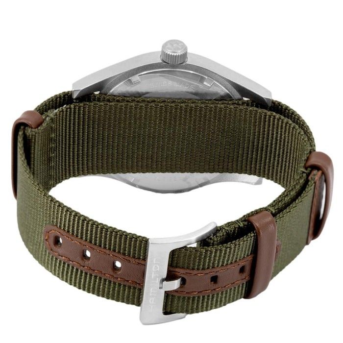 Hamilton Khaki Field Nylon Strap White Dial Mechanical H69529913 Men's Watch - Prestige Stones
