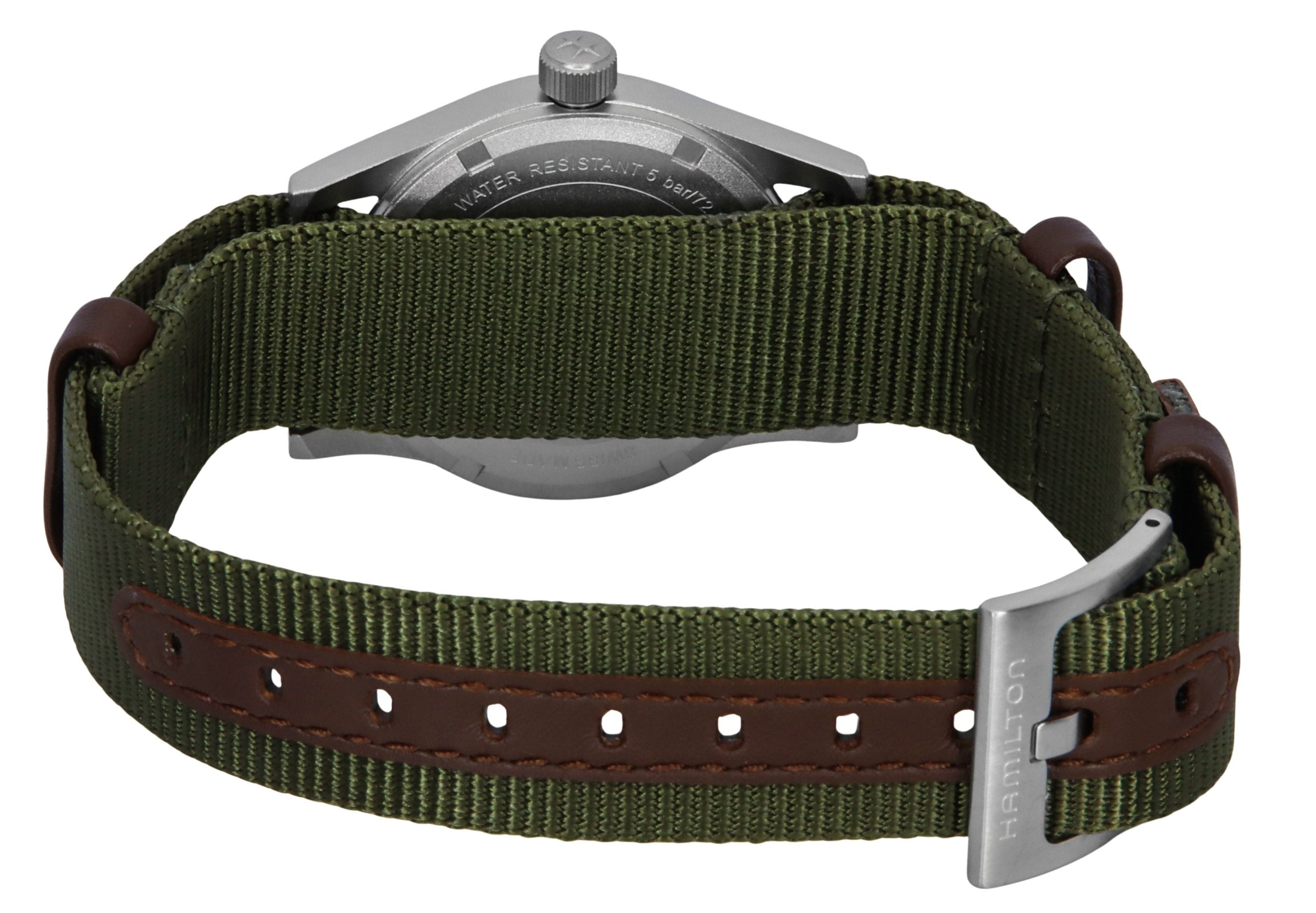 Hamilton Khaki Field Textile Strap Black Dial Quartz H69301930 Unisex Watch - Prestige Stones