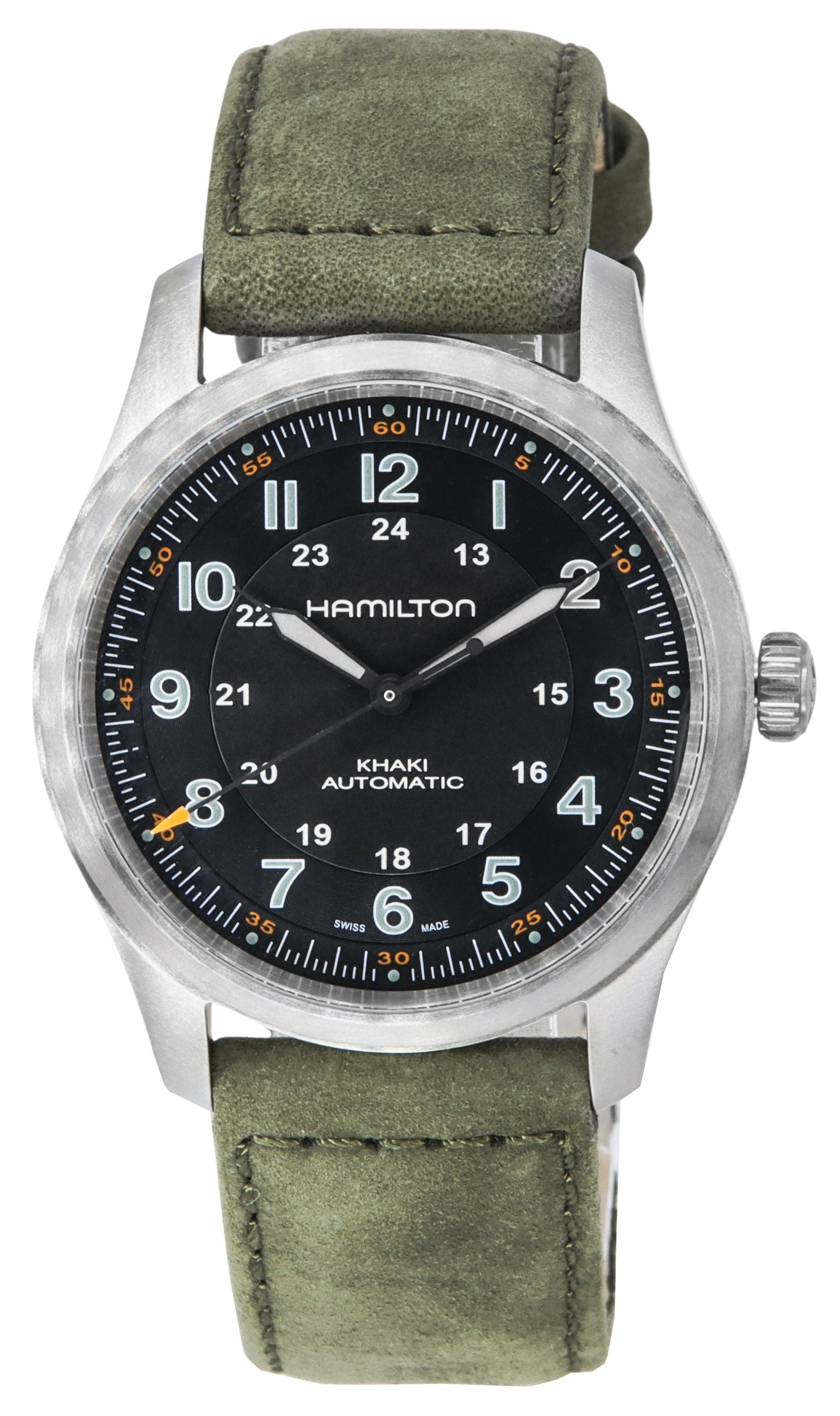 Hamilton Khaki Field Titanium Black Dial Automatic H70205830 100M Men's Watch - Prestige Stones