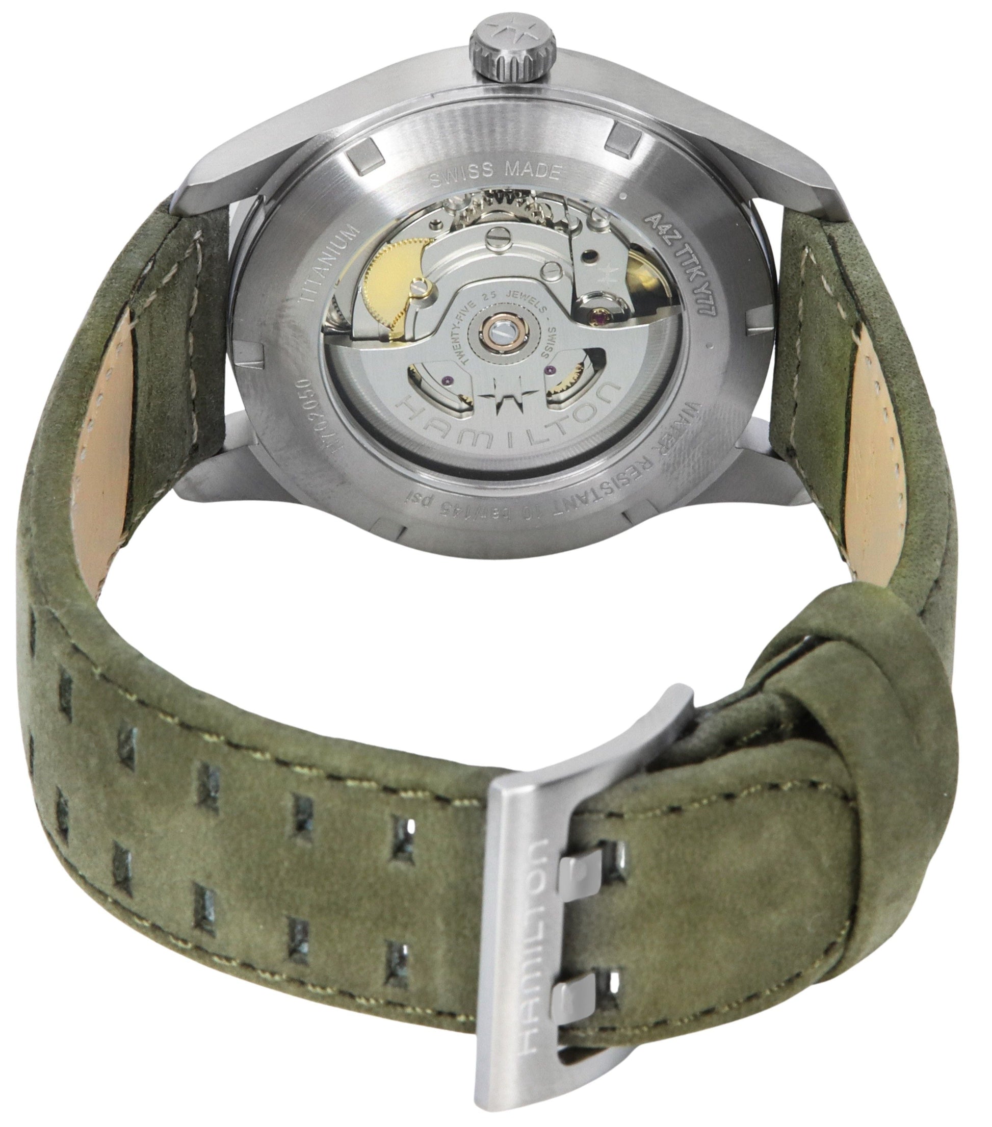 Hamilton Khaki Field Titanium Black Dial Automatic H70205830 100M Men's Watch - Prestige Stones