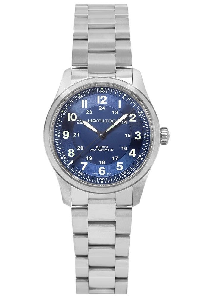 Hamilton Khaki Field Titanium Blue Dial Automatic H70205140 100M Men's Watch - Prestige Stones