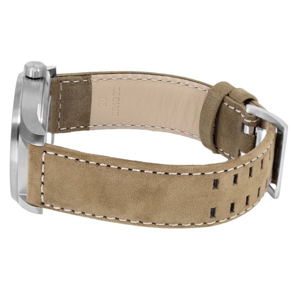 Hamilton Khaki Field Titanium Leather Strap Blue Dial Automatic H70545540 100M Men's Watch - Prestige Stones