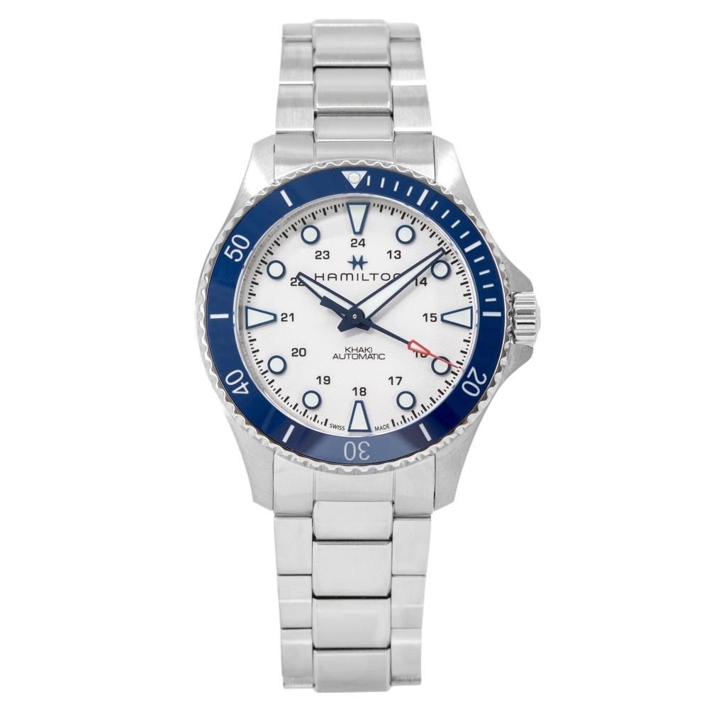 Hamilton Khaki Navy Scuba Stainless Steel Silver Dial Automatic Diver's H82505150 300M Men's Watch - Prestige Stones
