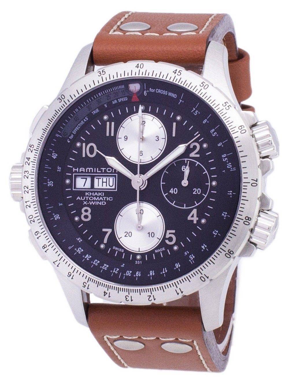 Hamilton Khaki X - Wind Automatic Chronograph H77616533 Men's Watch - Prestige Stones