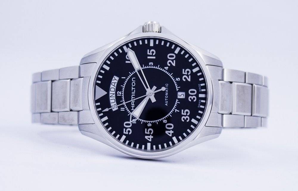 Hamilton Pilot Day Date Aviation Automatic H64615135 Men's Watch - Prestige Stones