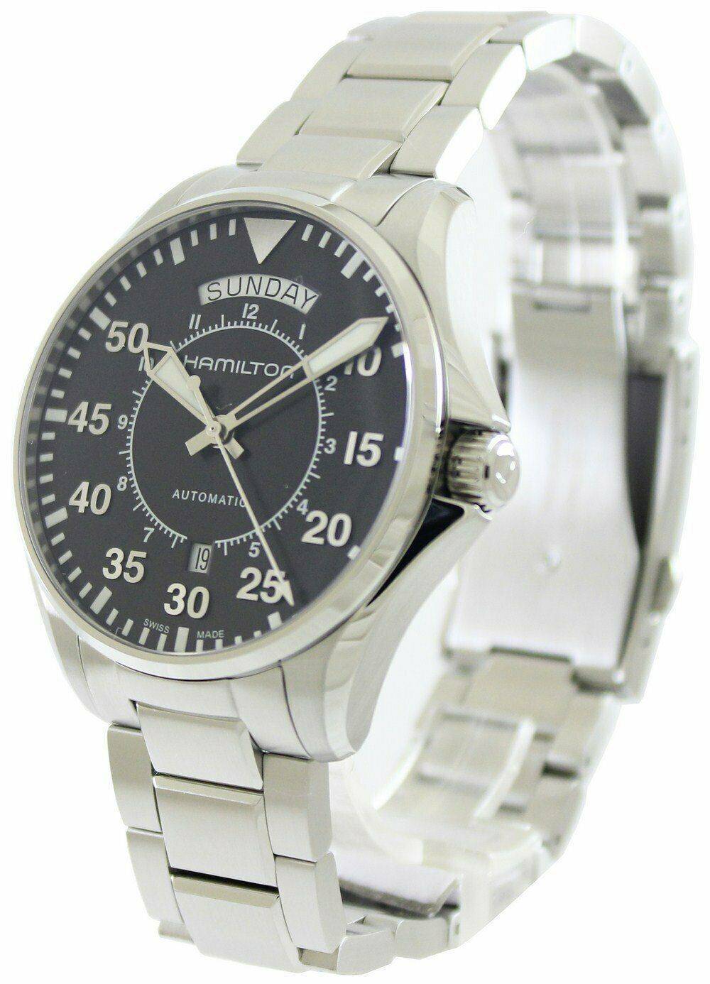 Hamilton Pilot Day Date Aviation Automatic H64615135 Men's Watch - Prestige Stones