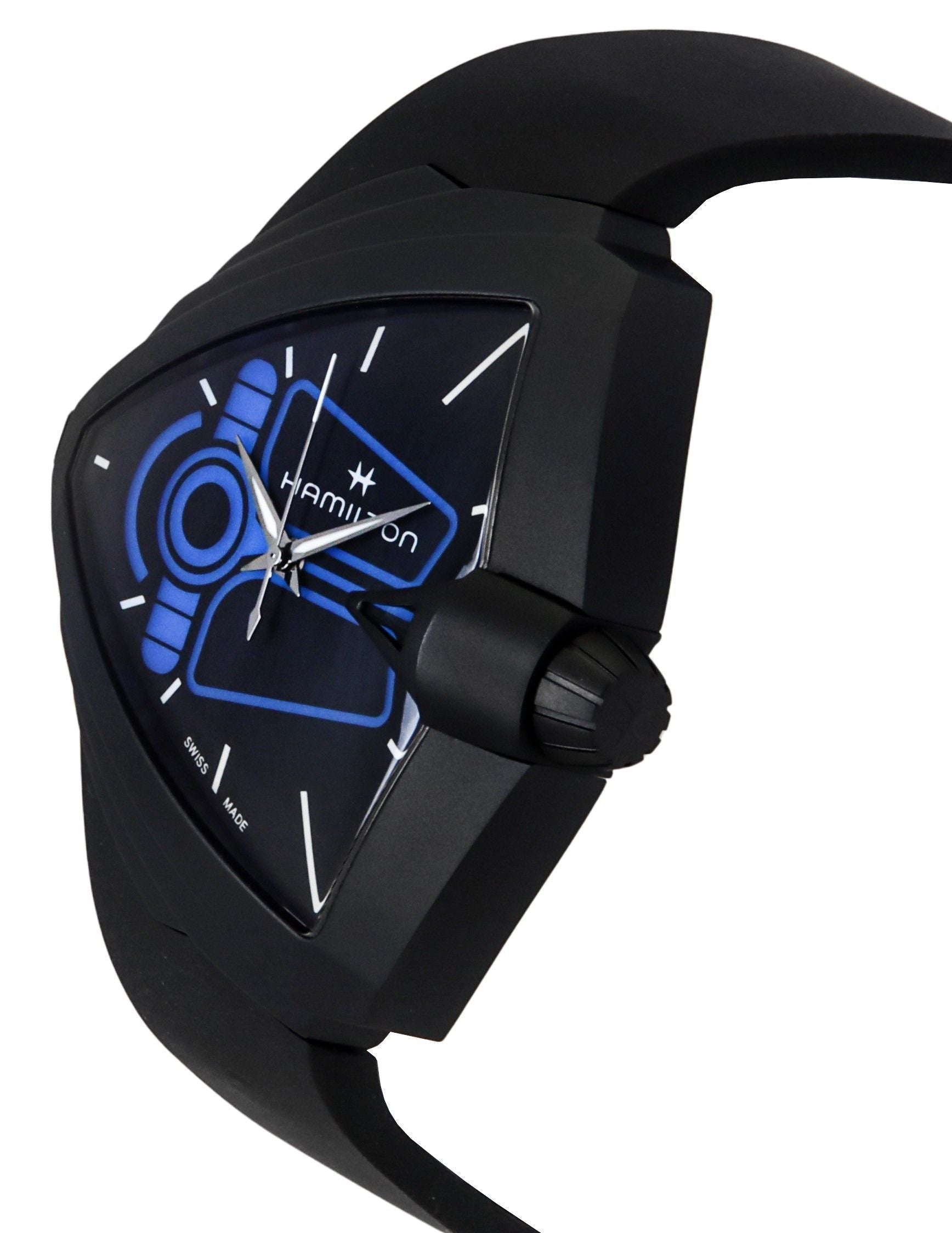 Hamilton Ventura XXL Bright Dune Limited Edition Rubber Strap Black Dial Quartz H24614330 Men's Watch - Prestige Stones