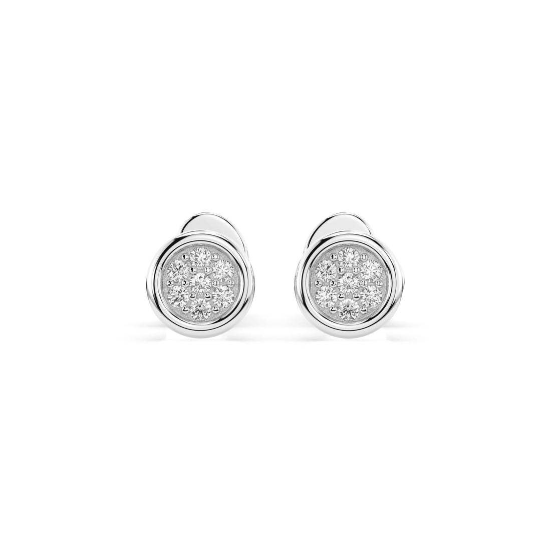 Illusion Earring (Round), 0.08 ct — 102-10068 - Prestige Stones