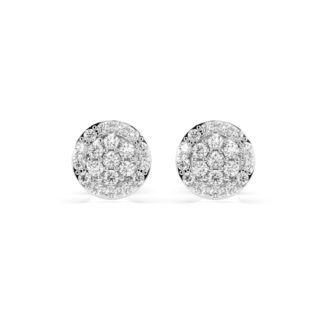 Illusion Earring (Round), 0.16 ct — 102-10072 - Prestige Stones